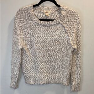 Yes Lola Cozy Cream Textured Crew Neck Sweater
